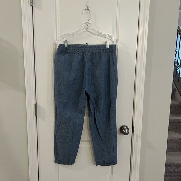 J Crew Women’s Pants Sz 8 Jeans chombray - Picture 2 of 4
